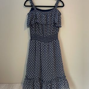 Navy floral Tommy Hilfiger midi dress